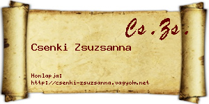 Csenki Zsuzsanna névjegykártya