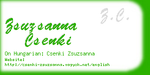 zsuzsanna csenki business card